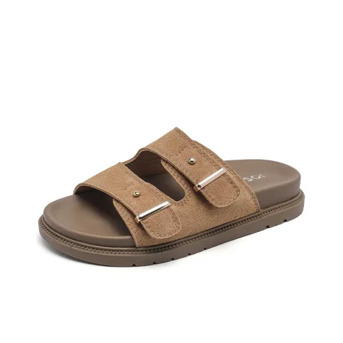 JOSINY Противоскользящие устойчивые к запахам устойчивые к истиранию шлепанцы женские цвет верблюжий