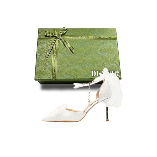 Dunnu Узкий каблук Высокие каблуки Женские Белые