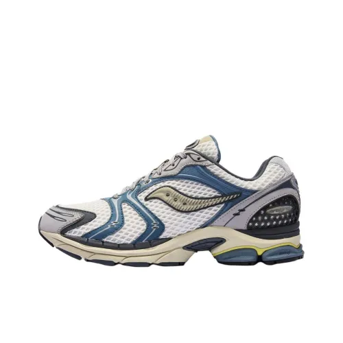 Saucony ProGrid Triumph Victory 4 Slip-resistant Abrasion-resistant Low Top Casual Unisex White Blue Сaucony ProGrid Triumph Victory 4 Противоскользящий Устойчивый к истиранию Низкий Топ Повседневный Унисекс Белый Синий