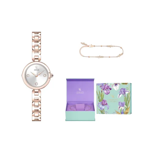 CHARLOTTE RAFFAELLI· SGUAI Наручные часы Кварцевый механизм Стальной ремешок 24MM Розовый циферблат Женские часы Подарочный набор в коробке