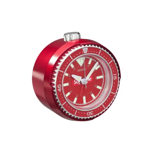 Supreme Кварцевый механизм Будильник Унисекс Красный