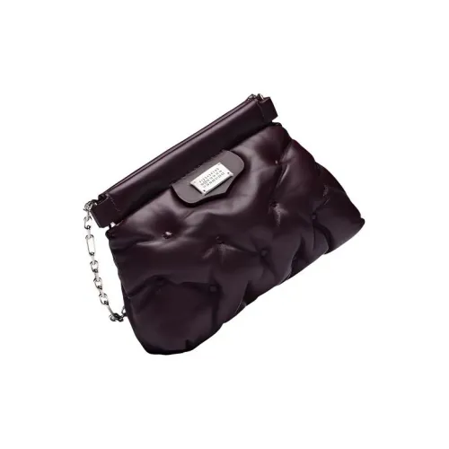 Maison Margiela Glam Slam Наппа Кожа Кроссбоди Сумка Сумка через плечо Женская Ультра Виноградный Фиолетовый