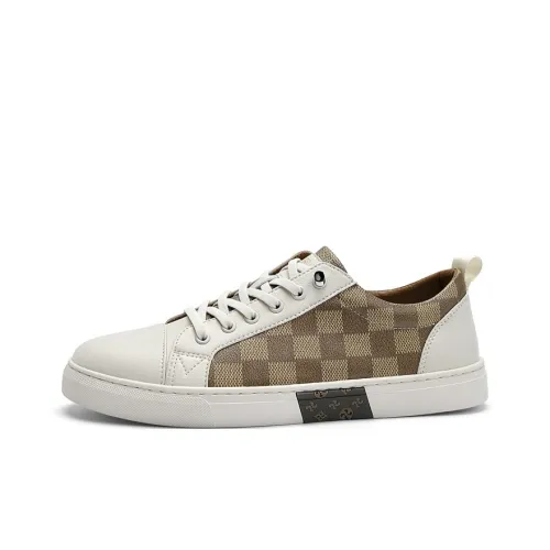 CARTELO Винтаж Британский стиль Клетка Обувь Низкий Топ Скейтбординг Кроссовки Мужские