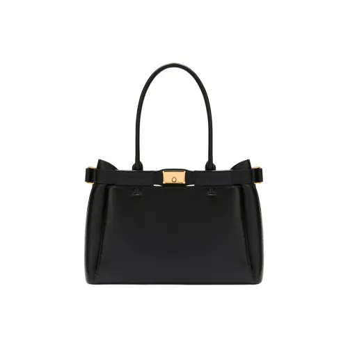 Furla Телячья кожа Тоут Сумка Сумка для покупок Сумка на плечо Сумка Большая Женская Черная