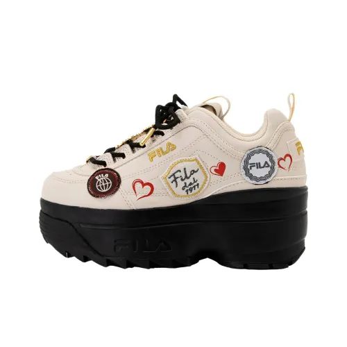 FILA Disruptor Амортизация Низкий Топ Повседневная Обувь Женская Белая