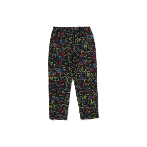 A BATHING APE NEON CAMO Collection Вязаные спортивные штаны унисекс