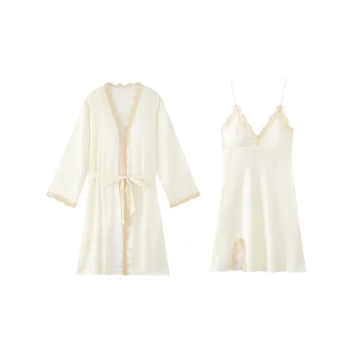 O'MESIK Сон Халат Женский Белый