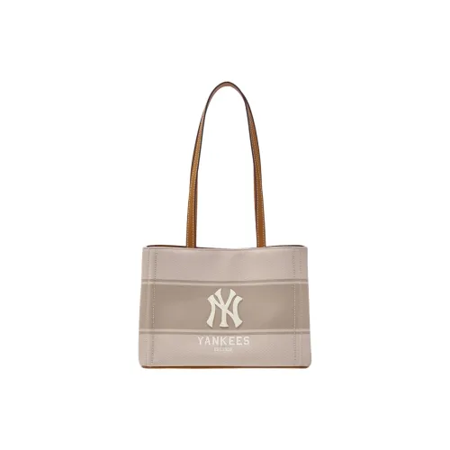 MLB Полиэстер Тоут Сумка Сумка для покупок Сумка через плечо Женская Бежевая