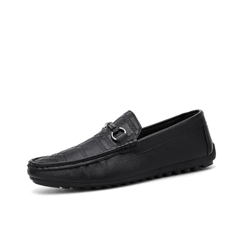 KUPE Лоферы с резиновым подошвой Мужской Черный