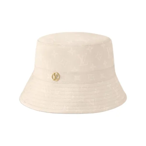 LOUIS VUITTON Cotton Bucket Hats Женские Бежевый