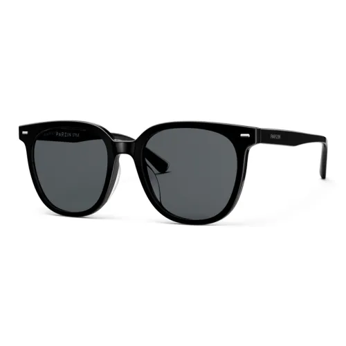 PARZIN Пластиковая оправа Круглые Солнцезащитные очки Унисекс