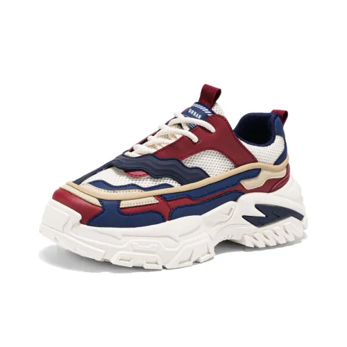 URBAN AUTHENTIC Высота Увеличивающая Устойчивый к Износу Дышащий Низ Устойчивый Низкий Топ Толстая Подошва Мужские Кроссовки