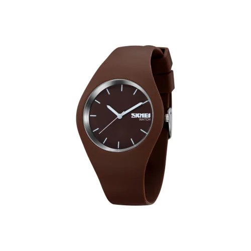 SKMEI Кварцевый механизм Часы Женские Кофейный Циферблат