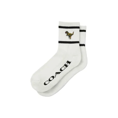 COACH SS25 Носки Crew Унисекс Мел Белый