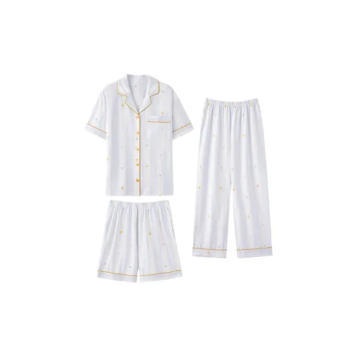 Gongdie Пижамный комплект женский светло-синий