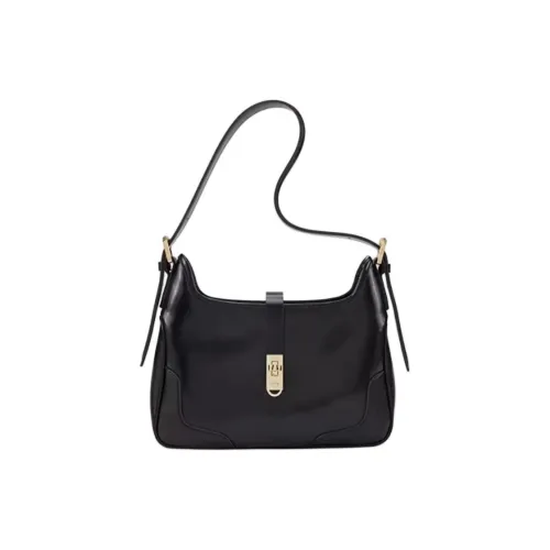 ELLE Сумка из коровьей кожи плечо средний размер женский черный коричневый серый