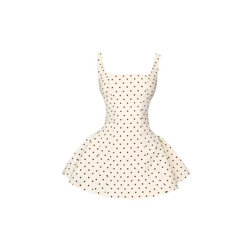 POPO.INFO Без рукавов Платье Женское Белое