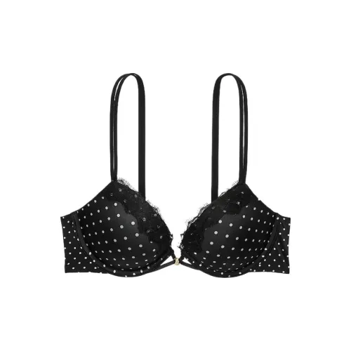 Victoria's Secret Бюстгальтер Женский Черный в Полка Дот