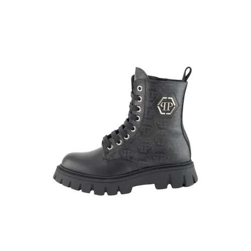 PHILIPP PLEIN Hexagon Детские кожаные сапоги MID Топ Kids