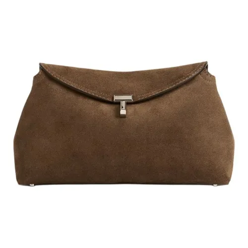 TOTEME Телячья кожа Одно плечо Клатч Женские Табачный