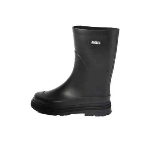 AIGLE Мужские резиновые сапоги черного цвета