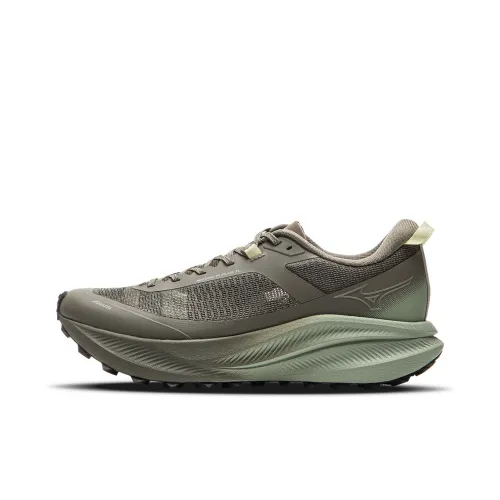 Mizuno Slip-resistant и дышащие низкие беговые кроссовки унисекс цвет Desert Green