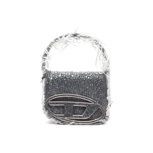 DIESEL Хлопок Корова Кожа Сумка через плечо Мини Женская Черная