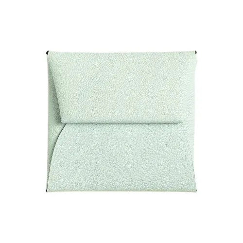 HERMES Bastia Chevre Mysore Шевро Мелочь Кошелек Женские Пряный Мятно-зеленый Средний зеленый