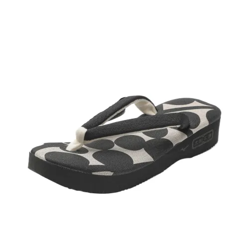 Mizuno Быстросохнущие Шлепанцы Женские Черные