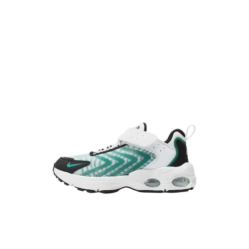 Nike Air Max TW Low Топ Детские беговые кроссовки Белый зеленый черный для детей 3-7 лет