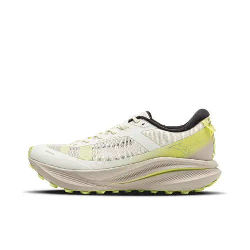Mizuno Беговые кроссовки Низкий топ Хлопок Цвет/Цвет дуба Серый/Желтый Унисекс