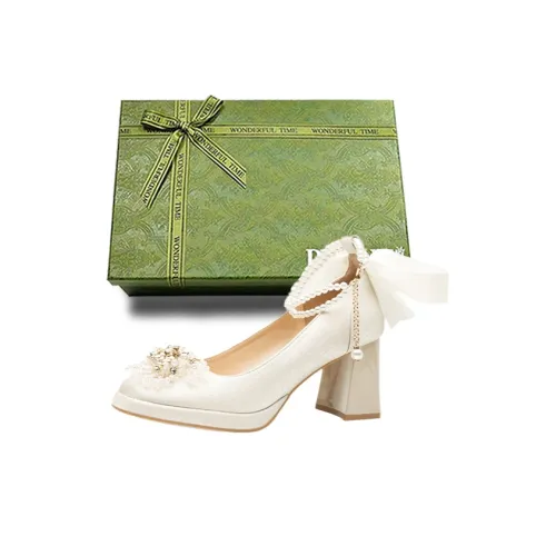 Dunnu Высокие каблуки Женские Абрикос