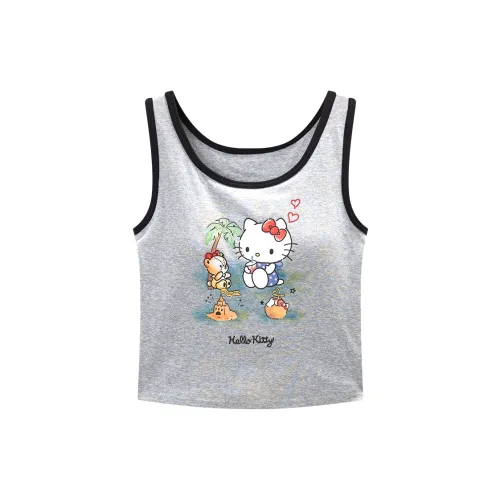 GUKOO x Hello Kitty Sanrio series Майка Женская Дымчатый Серый
