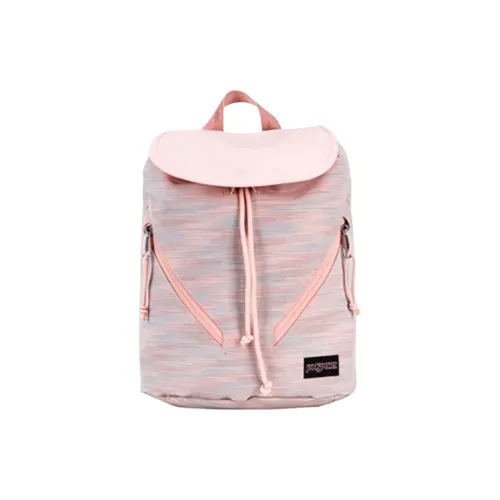 JanSport Полиэстер Рюкзак Маленький Женский Пляж Розовый Миндально-Белый