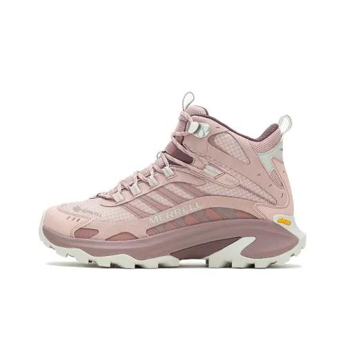 MERRELL MOAB SPEED 2 Противоскользящая Устойчивая к истиранию Высокий Топ Уличная Обувь Женская Розовая