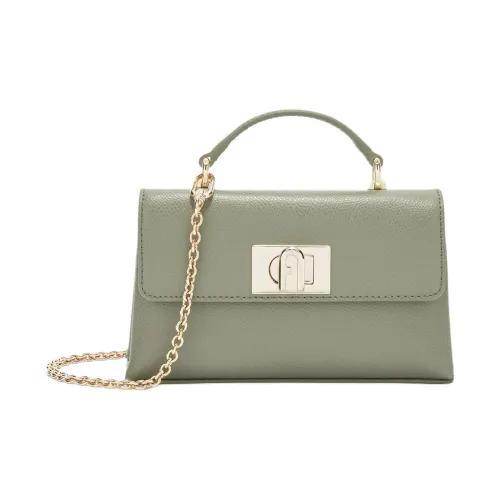 Furla 1927 Collection Кожа Сумка через плечо Сумка Мини Женская Agave Зеленая