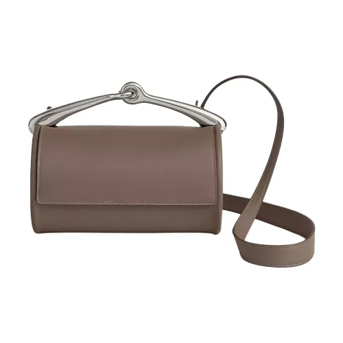 HERMES Maximors Evercolor Телячья кожа Сумка через плечо Сумка Женская 18 этуп слоново-серый