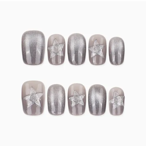 PURUITI Enchanted Starry Sky Collection Ручная работа Искусственные Ногти