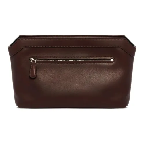 THE ROW Terrasse Кожаный клатч женский коричневый