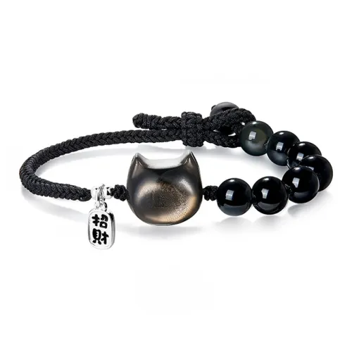 JOLLY NOTE Обсидиан Браслеты Унисекс