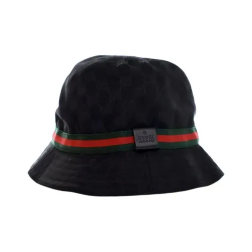 GUCCI Canvas Шляпы ведра Женские Черный