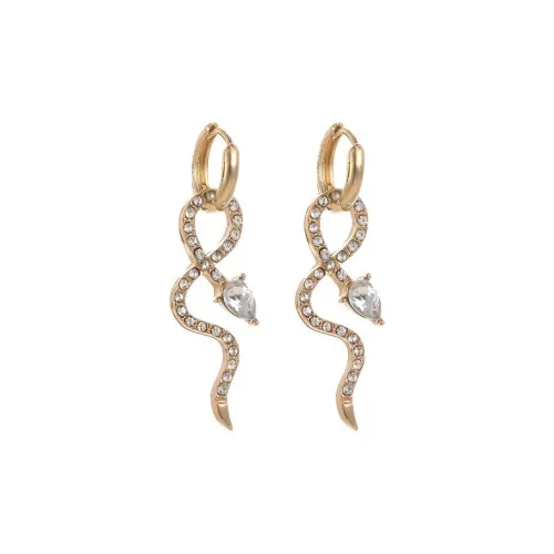 QIANFANGDAHUANGYE Серьги с цирконием Женские