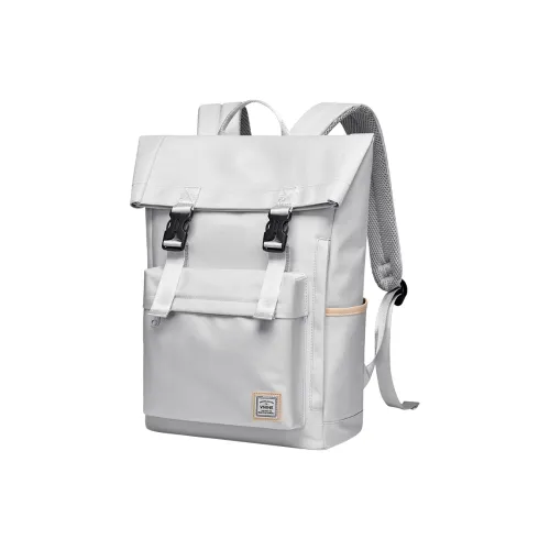 V.NINE Ткань Рюкзак для школы Back To School Унисекс Университетский рюкзак Утренний туман Серый Обсидиановый Черный