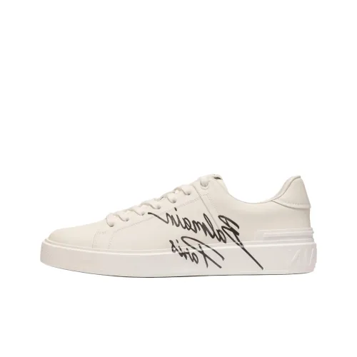 BALMAIN B Court Low Top Скейтборд Кроссовки Мужские Белые