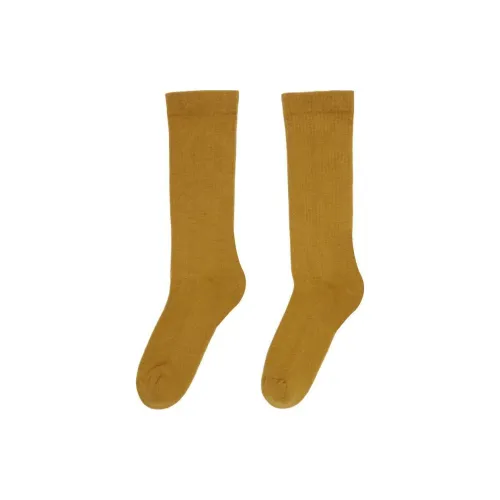 Rick Owens DRKSHDW Высокие носки Мужской 1 упаковка Горчичный желтый