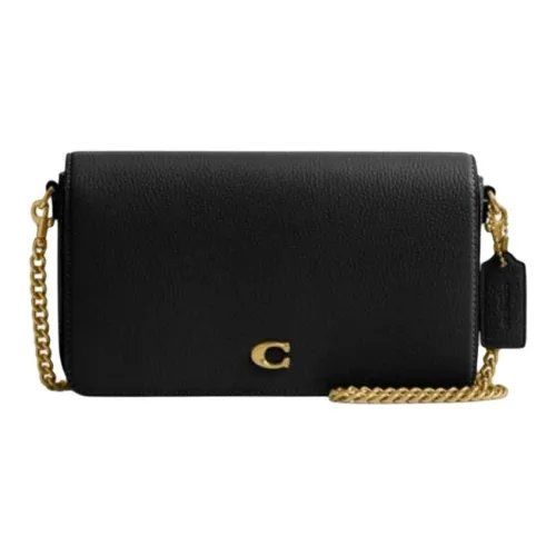 COACH Сумка через плечо из коровьей кожи мини-сумка женская черная