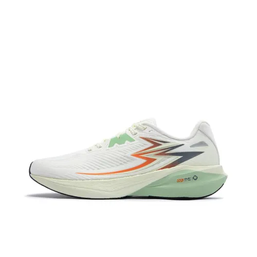 361° Slip-resistant Abrasion-resistant Low Top Training Running Shoes Men's Feather White Dandelion Green