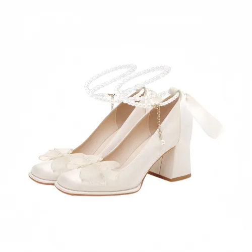 WUGUNIANG Высокие каблуки Женские Шампанское