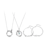 Шип Розовый Одежда Комплекты [Браслет + Ожерелье]