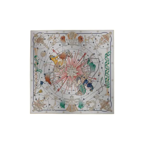 HERMES Кашемир Шелк Шелковые шарфы для женщин Серый